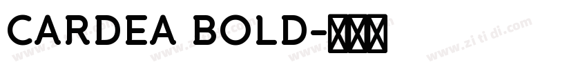 CARDEA BOLD字体转换